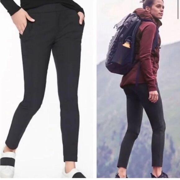 Athleta Wander Stash Skinny Pants Black 10 - Picture 1 of 7